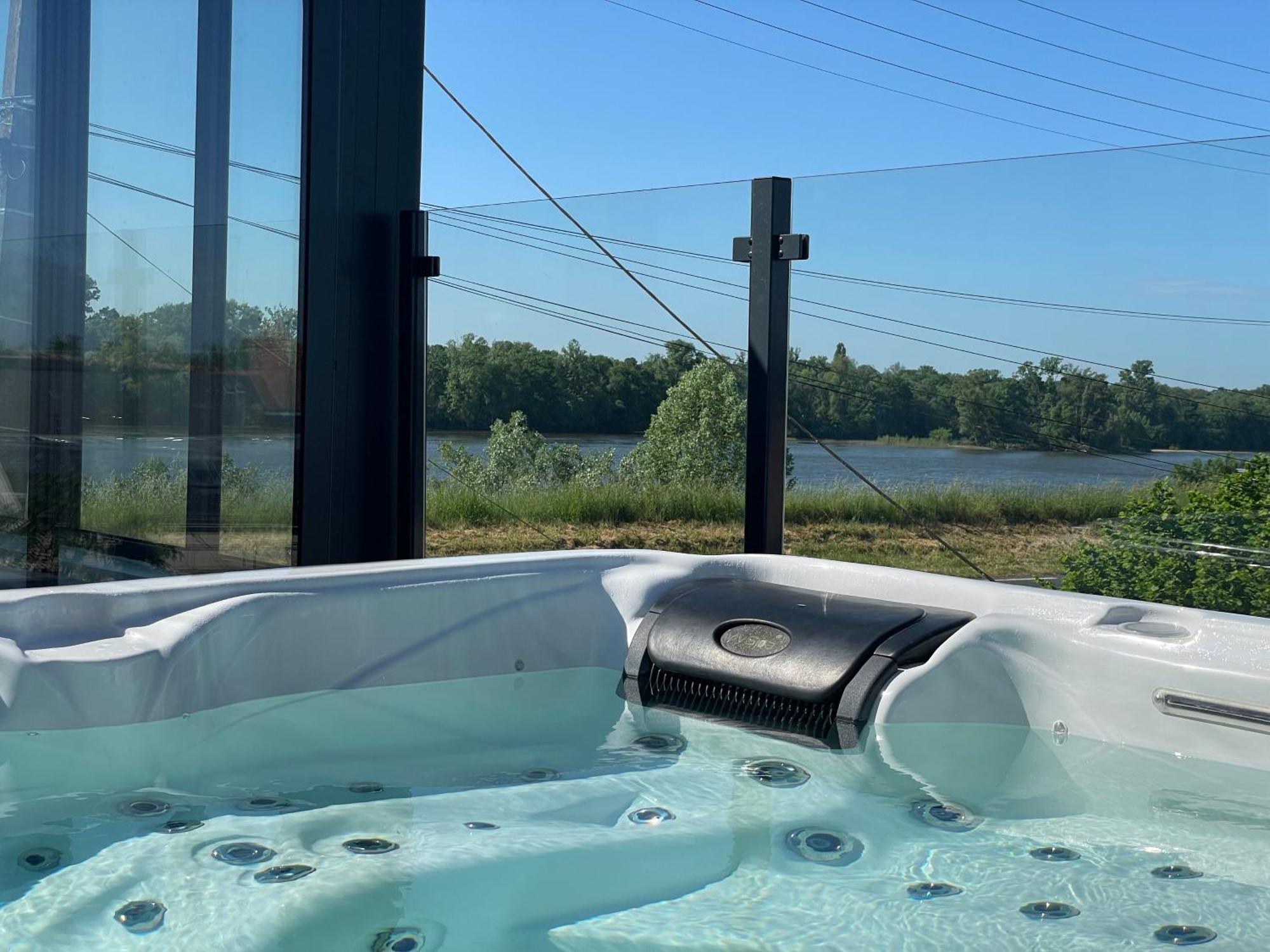 Jacuzzi Et Vue Sur Loire - Maison D'Hotes L'Odyssee La Chapelle-sur-Loire Bagian luar foto